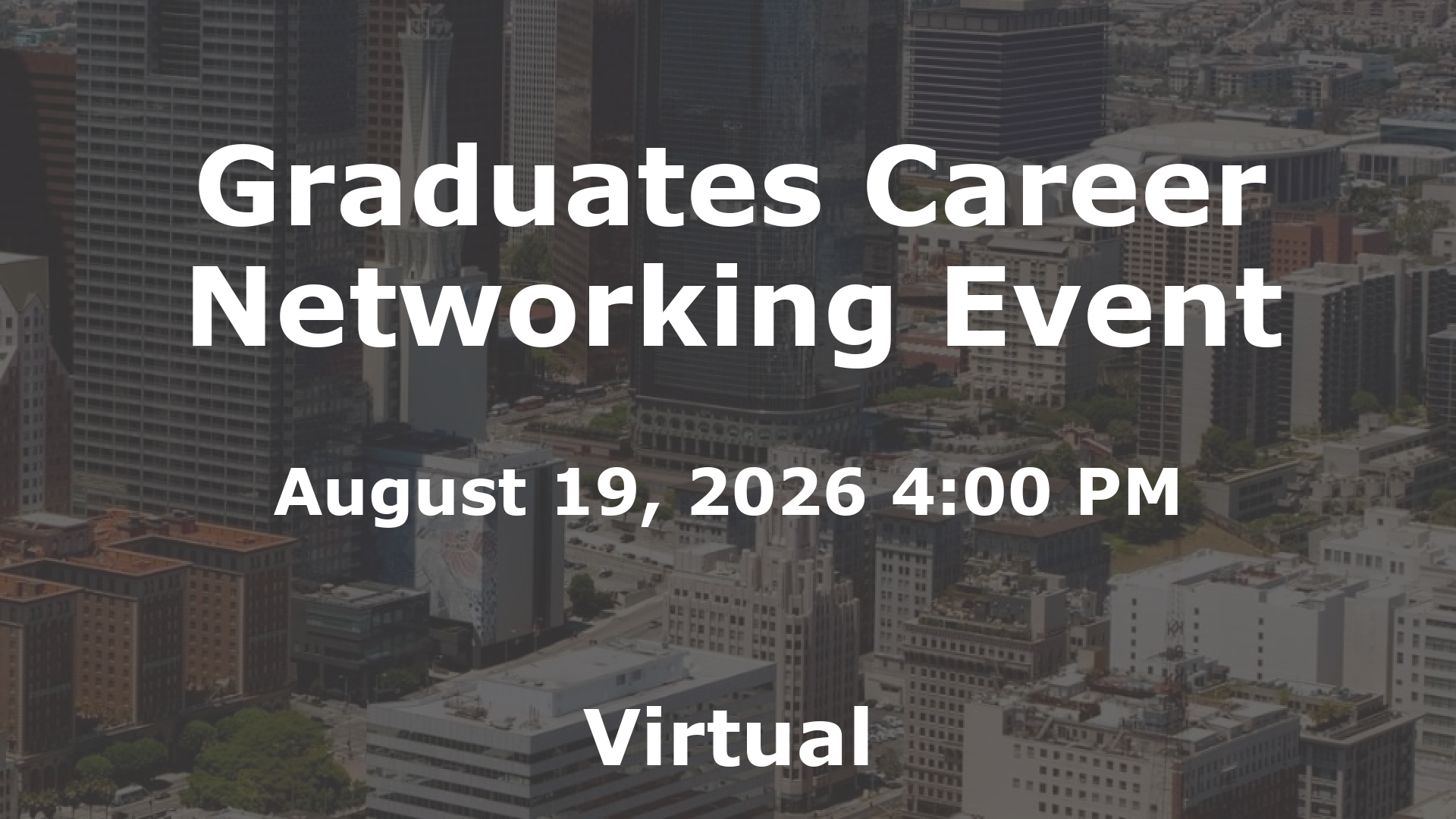 Graduates Career Networking Event event image